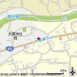 山梨県甲州市塩山中萩原1306周辺の地図