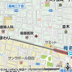 焼肉55 椎名町周辺の地図