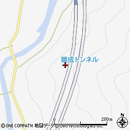 雛成トンネル周辺の地図
