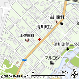 千葉県銚子市清川町周辺の地図