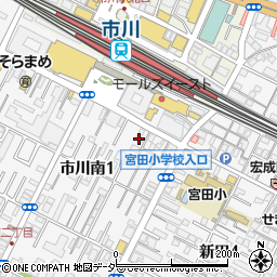 ミルクリーク市川周辺の地図