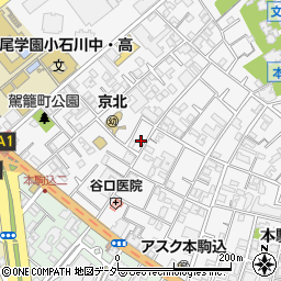 東京都文京区本駒込2丁目13-37周辺の地図
