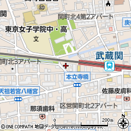 日本経済新聞　販売店・練馬区関町販売所周辺の地図