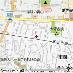 東京都あきる野市雨間251-6周辺の地図