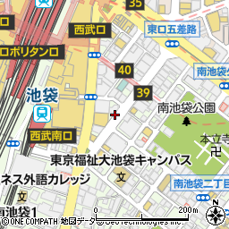 東京都豊島区南池袋1丁目19周辺の地図