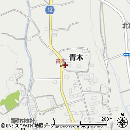 山梨県韮崎市清哲町青木1347周辺の地図