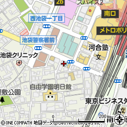 東京メンタルヘルス・池袋カウンセリングセンター周辺の地図