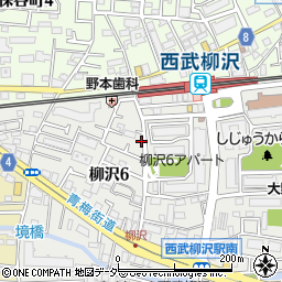 笠原商店柳沢支店周辺の地図