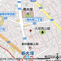 東京都豊島区南大塚2丁目26周辺の地図