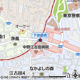 下徳田橋周辺の地図