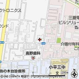 ファミリーマート小平天神町四丁目店周辺の地図