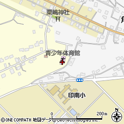 佐倉市　青少年体育館周辺の地図
