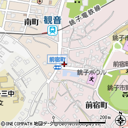 千葉県銚子市前宿町476-1周辺の地図