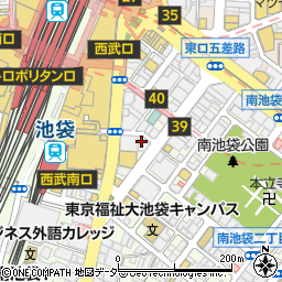 東京都豊島区南池袋1丁目19-10周辺の地図
