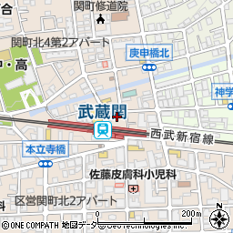 名鉄協商武蔵関駅前駐車場周辺の地図