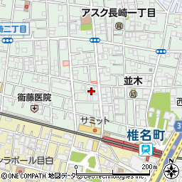 ダイソー椎名町店周辺の地図