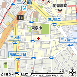 東京都台東区三ノ輪1丁目周辺の地図