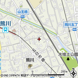 東京都福生市熊川803周辺の地図