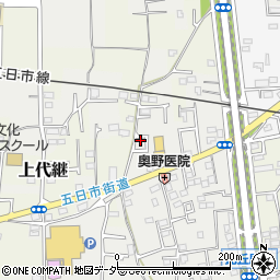 東京都あきる野市下代継127周辺の地図