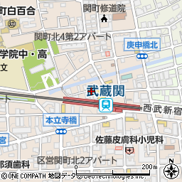 東京都練馬区関町北4丁目2周辺の地図