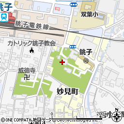 千葉県銚子市妙見町周辺の地図