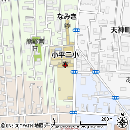 小平市立　第二小・学童クラブ周辺の地図