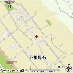 山梨県韮崎市下祖母石296-1周辺の地図