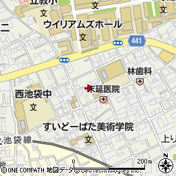 東京都豊島区西池袋3丁目11周辺の地図