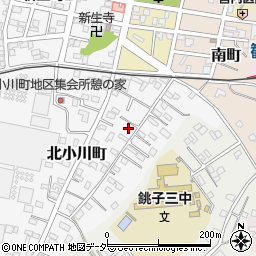 千葉県銚子市北小川町周辺の地図