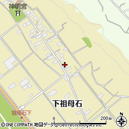 山梨県韮崎市下祖母石296周辺の地図