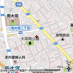東京都豊島区南大塚2丁目30周辺の地図