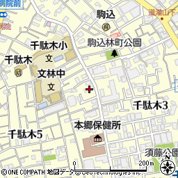 団子坂くつろぎクリニック周辺の地図