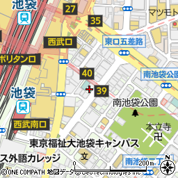 東京都豊島区南池袋1丁目20-11周辺の地図