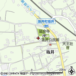 山梨県韮崎市藤井町坂井790周辺の地図