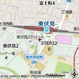 東伏見駅周辺の地図