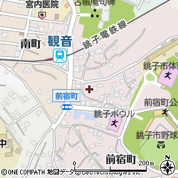 千葉県銚子市前宿町1157-1周辺の地図