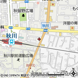 ＳＰＴ秋川第２駐車場周辺の地図