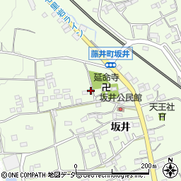山梨県韮崎市藤井町坂井789-1周辺の地図