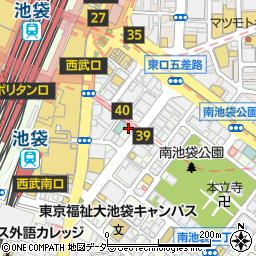 東京都豊島区南池袋1丁目20-9周辺の地図