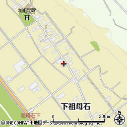 山梨県韮崎市下祖母石305周辺の地図