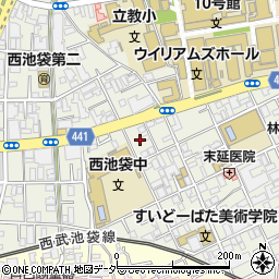 東京都豊島区西池袋4丁目10周辺の地図