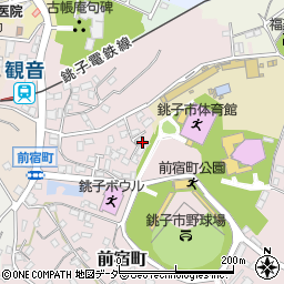 千葉県銚子市前宿町1176周辺の地図