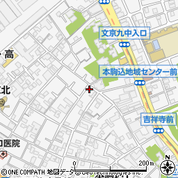 東京都文京区本駒込2丁目17-12周辺の地図
