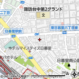 東日暮里駐車場周辺の地図