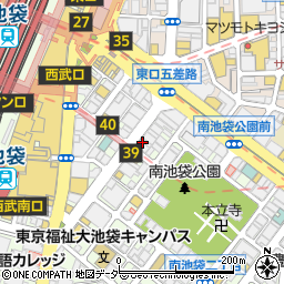 洋麺屋五右衛門 池袋東口店周辺の地図