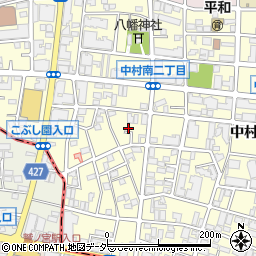 東京都練馬区中村南3丁目5周辺の地図