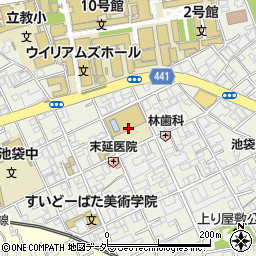 東京都豊島区西池袋3丁目14周辺の地図