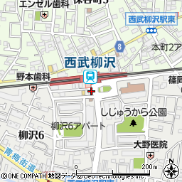 柳沢駅周辺の地図