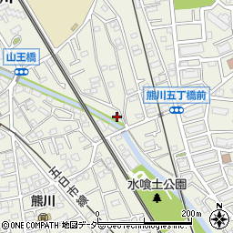 矢﨑邸_熊川akippa駐車場周辺の地図