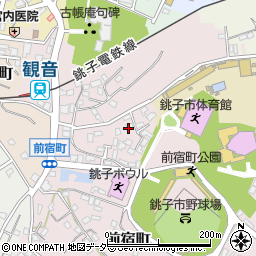 千葉県銚子市前宿町周辺の地図